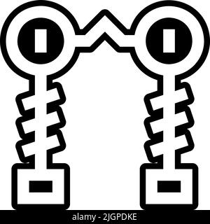 Elektriker Werkzeuge und Elemente Transformator Symbol . Stock Vektor