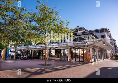 Arcachon Lebensmittelmarkt, Frankreich Stockfoto