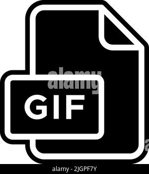 Dateien gif Symbol . Stock Vektor