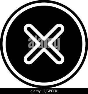 Symbol zum Löschen von Dateien . Stock Vektor