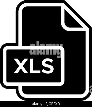 Dateien xls -Symbol . Stock Vektor