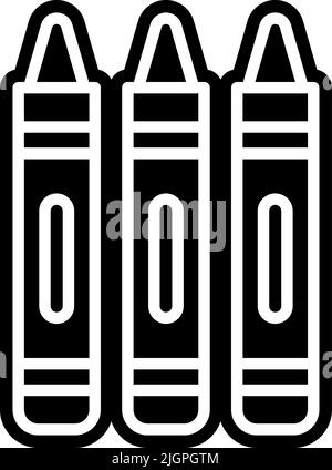 Kindergarten Buntstift-Symbol . Stock Vektor