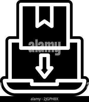 Symbol für logistischen Bestand . Stock Vektor