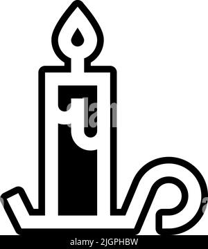 Passah Kerzenlicht Symbol . Stock Vektor