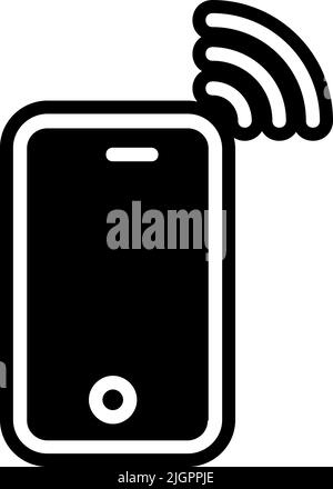 Symbol für Klingelton für Tour- und Reisetelefon . Stock Vektor