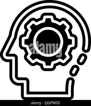 Benutzeroberfläche Zahnrad Symbol . Stock Vektor
