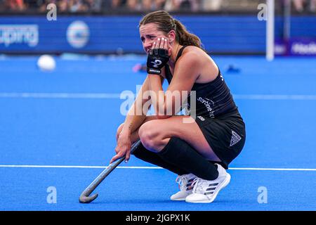 AMSTELVEEN, NIEDERLANDE - 12. JULI: Alex Lukin aus Neuseeland beim FIH Hockey Women's World Cup 2022 Spiel zwischen Neuseeland und Deutschland am 12. Juli 2022 im Wagener Hockey Stadium in Amstelveen, Niederlande (Foto: Jeroen Meuwsen/Orange Picles) Stockfoto