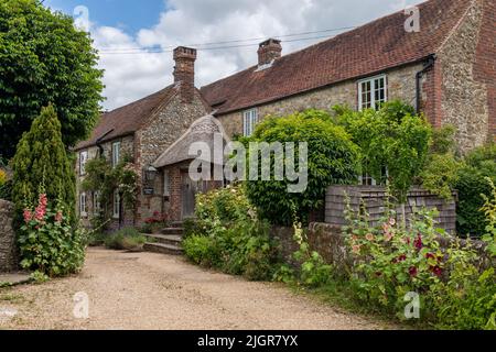 Das Dorf Amberley, West Sussex - „das schönste Dorf in Sussex“ Stockfoto