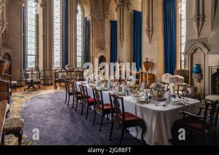 Aundel Castle Dining Hall Stockfoto