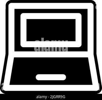 Computer-Hardware Laptop-Symbol . Stock Vektor