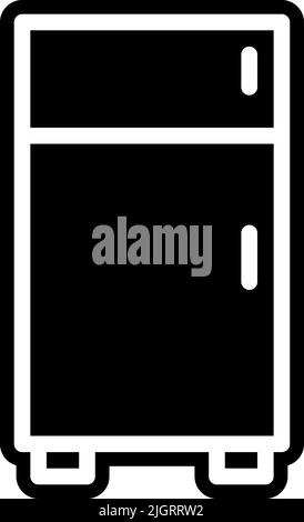 Geräte und Elektronik Kühlschrank Symbol . Stock Vektor