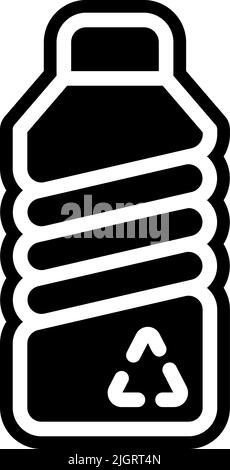 Tag der Erde Plastikflasche Symbol . Stock Vektor