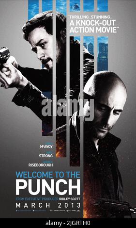 JAMES MCAVOY, MARK STRONG, WILLKOMMEN IN DER PUNCH, 2013 Stockfoto