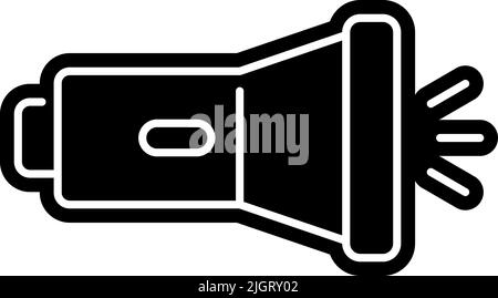 Elektronische Geräte Taschenlampe Symbol . Stock Vektor