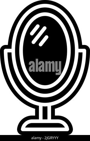 Symbol für Möbelspiegel. Stock Vektor