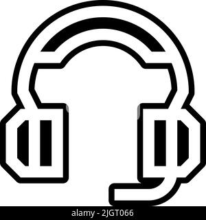 Gaming-Headset-Symbol . Stock Vektor