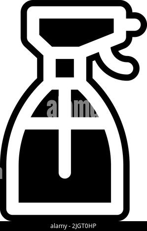 Friseur-und Friseur-Shop Spray Flasche Icon . Stock Vektor