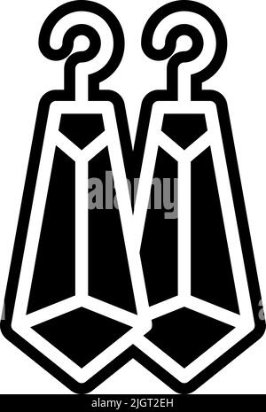 Muttertag Ohrringe Symbol . Stock Vektor