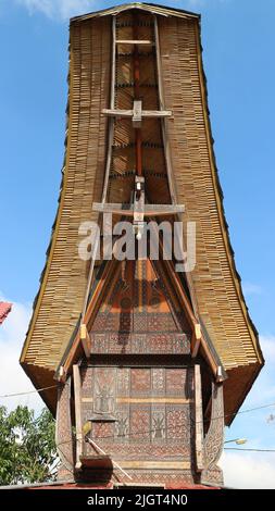 Toraja traditionelles Haus Stockfoto