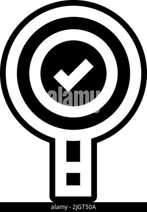 Symbol für die Zufriedenheit der Bewertungsvalidierung . Stock Vektor