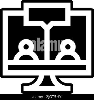 Symbol für den Chat der Social-Media-Gruppe . Stock Vektor