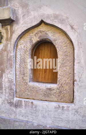 Historisches Weinfenster oder Buchetta Del Vino Florenz Italien Stockfoto