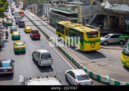 Bus Rapid Transit Terminal Station, Sathorn, Bangkok, Thailand Stockfoto