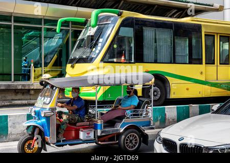 Bus Rapid Transit Terminal Station, Sathorn, Bangkok, Thailand Stockfoto