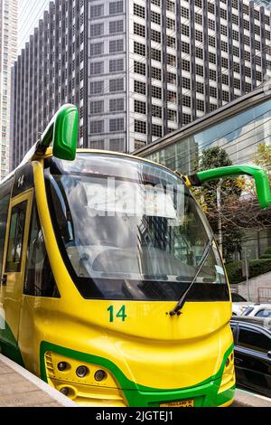 Bus Rapid Transit am Sathorn Terminal Station, Bangkok, Thailand Stockfoto