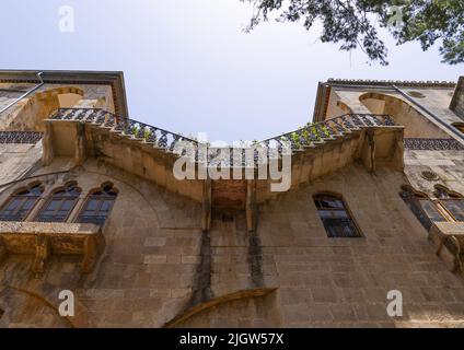 Drusenführer Walid Jumblatt Palace, Governorat Mount Lebanon, Moukhtara, Libanon Stockfoto