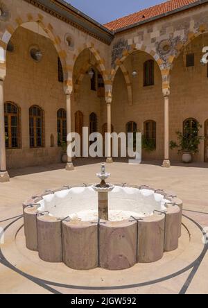 Drusenführer Walid Jumblatt Palace, Governorat Mount Lebanon, Moukhtara, Libanon Stockfoto