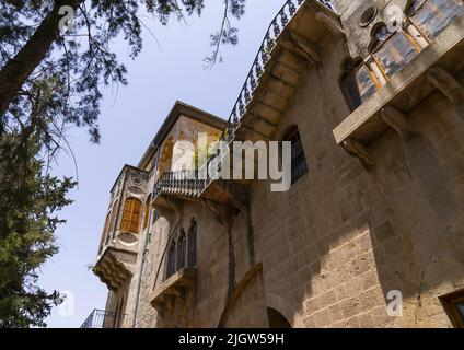 Drusenführer Walid Jumblatt Palace, Governorat Mount Lebanon, Moukhtara, Libanon Stockfoto