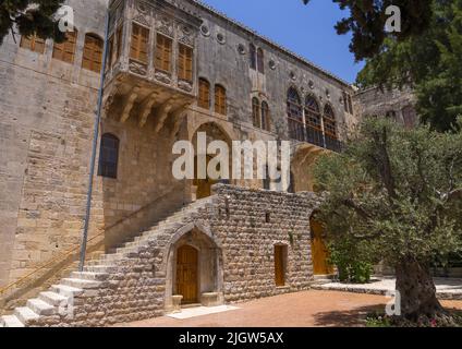 Drusenführer Walid Jumblatt Palace, Governorat Mount Lebanon, Moukhtara, Libanon Stockfoto