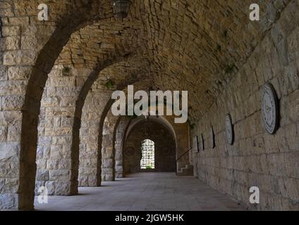 Byzantinische Mosaikfliesen im Beiteddine Palace Museum, Mount Lebanon Governorate, Beit ed-Dine, Libanon Stockfoto