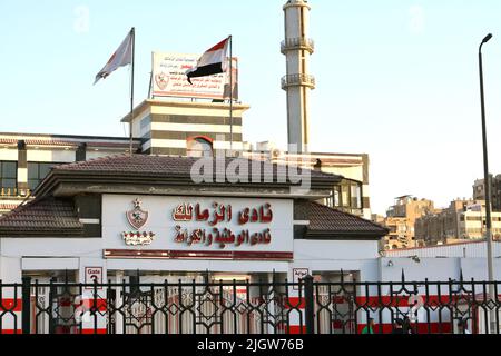 Giza, Ägypten, Mai 23 2022: Der Zalamek SC ist ein ägyptischer Sportverein mit Sitz in Kairo und einer professionellen Fußballmannschaft, die in Ägypten spielt Stockfoto