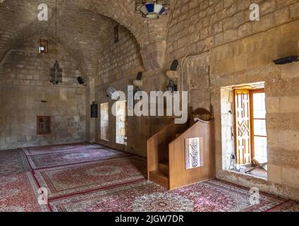 Fakhreddine-Moschee erste Moschee, die im Libanon, im Libanon, in Deir el Qamar, im Libanon gebaut wird Stockfoto