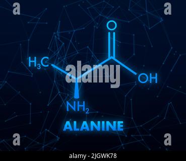 Alaninformel, tolles Design für jeden Zweck. Alaninformel Stock Vektor