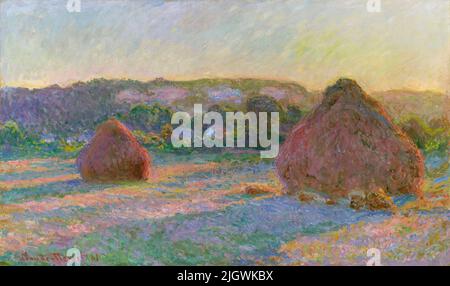 Stapel Weizen (Ende des Sommers). Claude Monet. 1890/91. Stockfoto