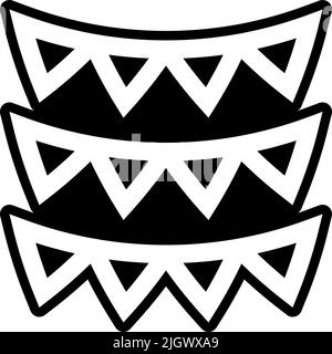 Bengalische Neujahr Girlanden Symbol . Stock Vektor