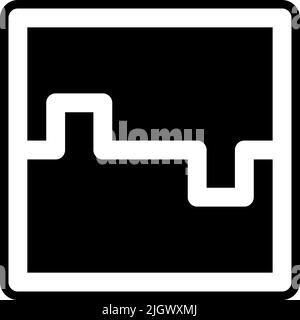 Diagramm- und Diagramm-Workflow-Symbol . Stock Vektor