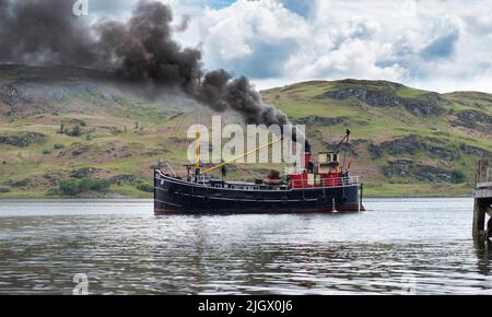 Clyde Puffer Tighnabruaich Kyles of Bute Stockfoto