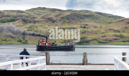 Clyde Puffer Tighnabruaich Kyles of Bute Stockfoto