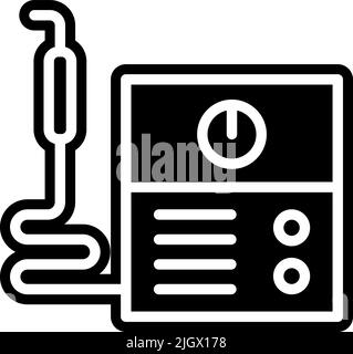 Bauwerkzeuge Schweißmaschine Symbol . Stock Vektor