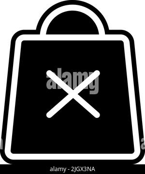 E-Commerce Symbol entfernen . Stock Vektor