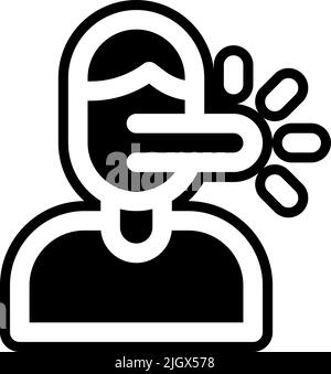 Fake News Lügner Symbol . Stock Vektor