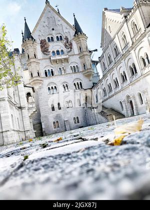 Schloss Neuschwanstein in Südbayern. Schloss von König Ludwig II. Von Bayern. Auch bekannt als 'Disney Castle'. München, Bayern, Deutschland Stockfoto