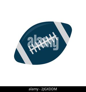 Vektor-Symbol für American Football Ball auf weißem Hintergrund isoliert Stock Vektor