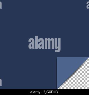 Seite gewellt mit Schattenvektor Stock Vektor