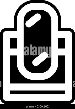 Symbol für Möbelspiegel. Stock Vektor