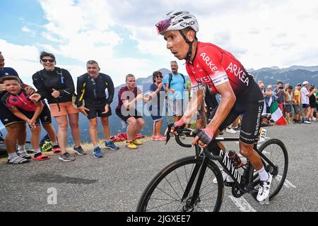 Die kolumbianische Nairo Quintana von ARKEA-Samsic wurde am Mittwoch, dem 13. Juli 2022, während der elften Etappe des Radrennens Tour de France, einem Rennen von Albertville nach Col du Granon Serre Chevalier, Frankreich, im Jahr 149km, in Aktion gezeigt. Die diesjährige Tour de France findet vom 01. Bis 24. Juli 2022 statt. BELGA FOTO DAVID STOCKMAN - UK OUT Stockfoto